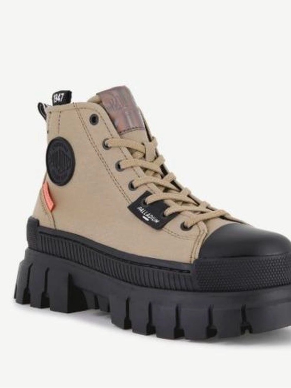Palladium Womens Revolt Hi TX Boots 6.5 in Olive.